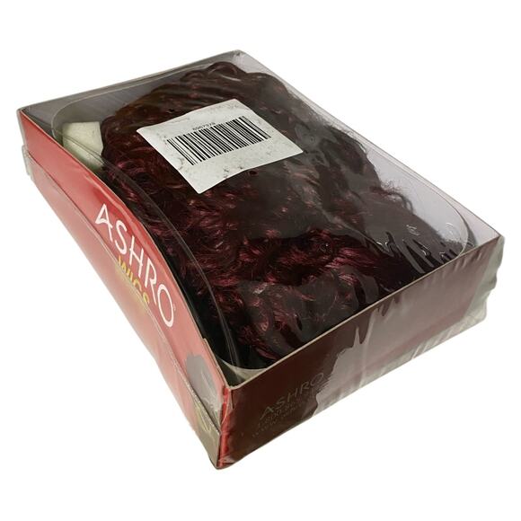 Curly Pixie Wig ASHRO Dk Burgundy Wine Synthetic Hair for Women Teens NWT  A966W - Picture 5 of 10
